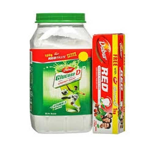 Dabur Glucose-D, 1 Kg Jar + Glucopluse C 225gm free
